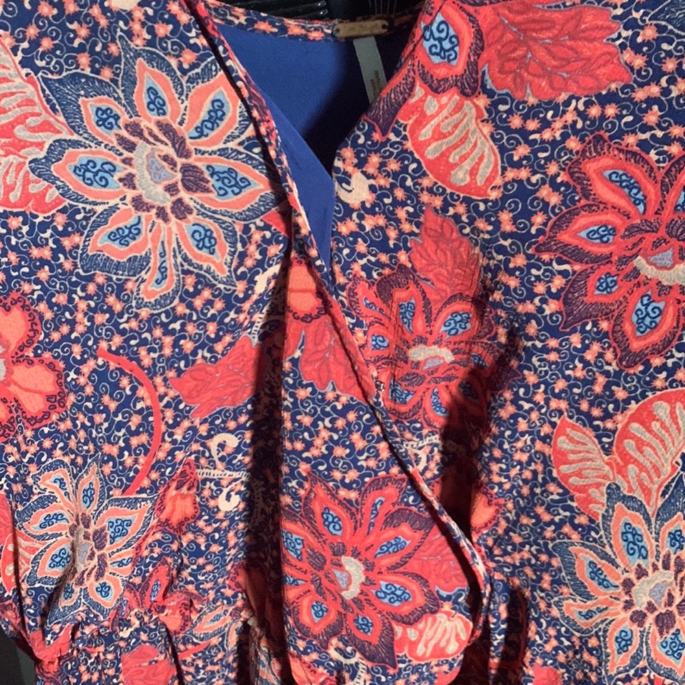 Free People Floral Mini Dress- S - Picture 7 of 8